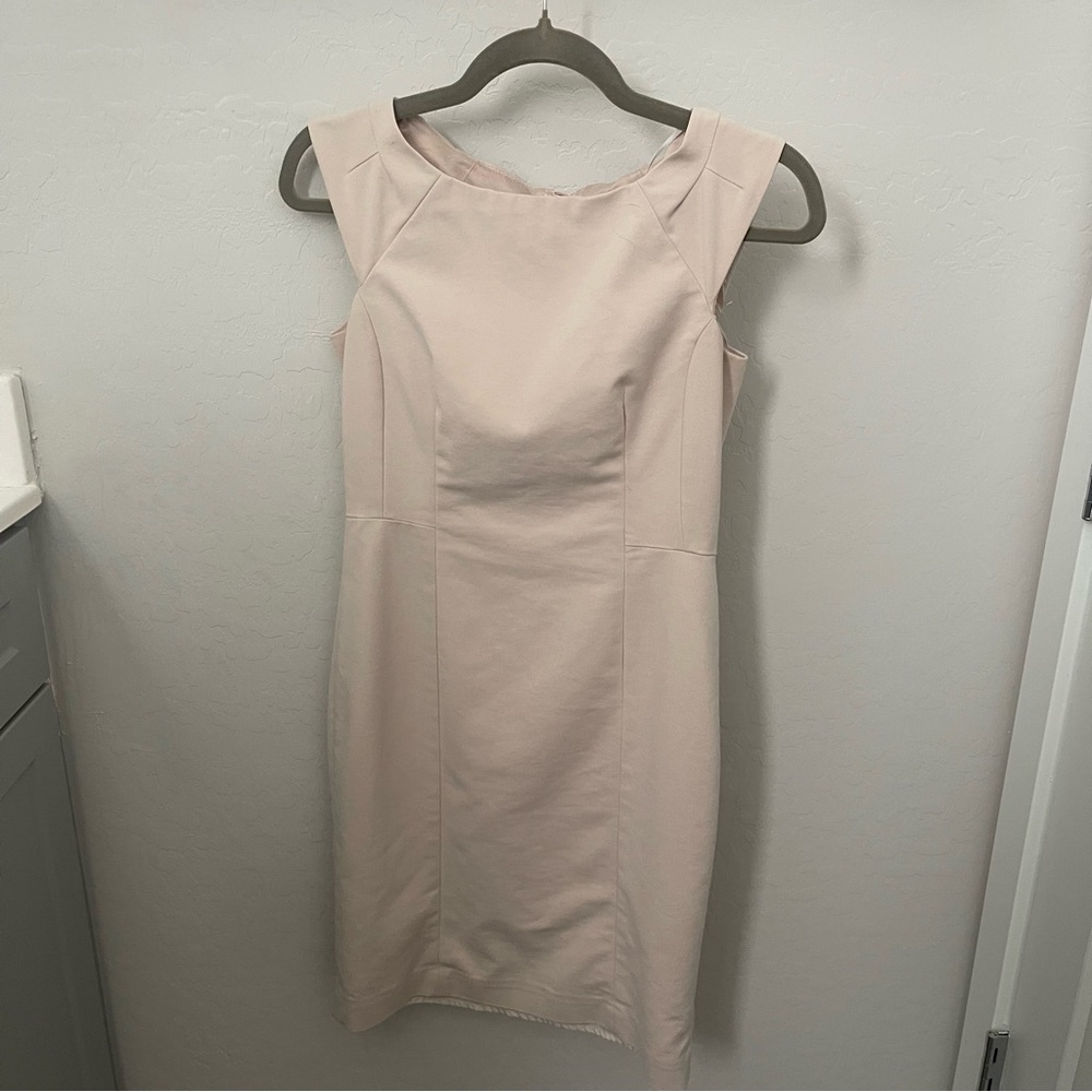 H&M Fitted Sheath Dress in Cream